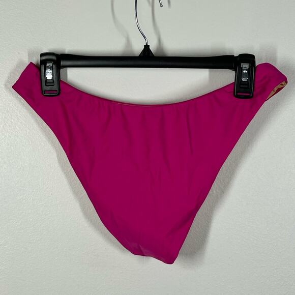 J.Crew Mid-Rise High Cut Leg Cheeky Bikini Swim Bottom Radiant Fuchsia BC125 NWT - Picture 6 of 10